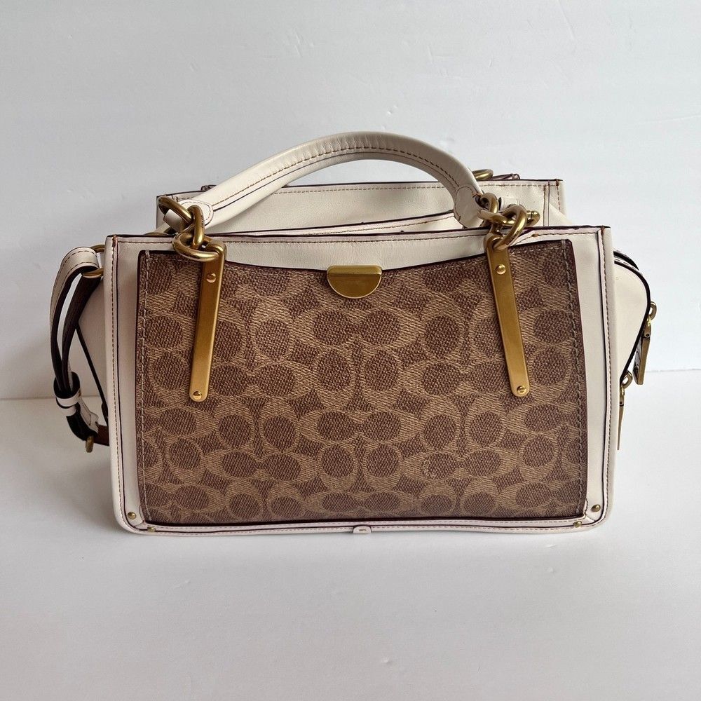Coach Dreamer Chalk Signature Crossbody Tote Bag … - image 1
